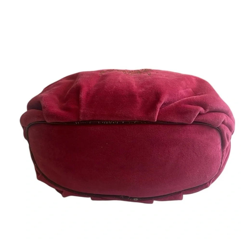 Juicy Couture Fuchsia Hobo Bag with Brown Accents, pre-owned